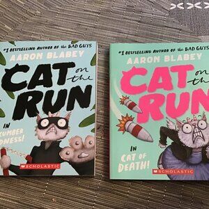 Lot of 2 Like New Cat on the Run Graphic-like Novels for Kids--Homeschool Reads